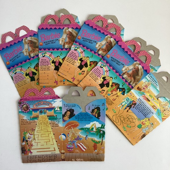 4 /💲20 🤑 1992 McDONALD'S Barbie happy meal boxes - Picture 1 of 4